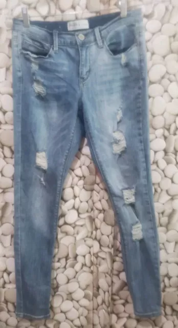Mudd Flex Stretch Distressed Denim Jegging Jeans Juniors Size 9