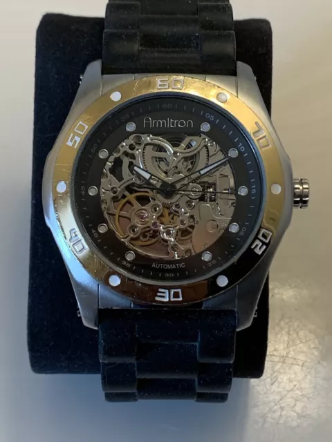 Armitron Skeleton Dial Silver/Gold Tone Automatic Men's Watch