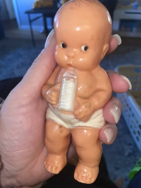 1950's Irwin Celluloid Baby Doll with Bottle