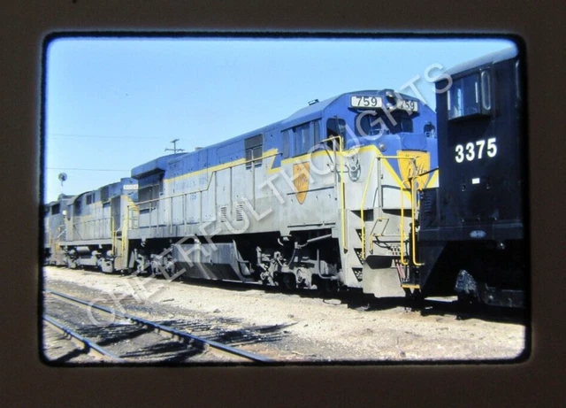Original  '80 Ektachrome Slide DH Delaware Hudson 759 U33C New Haven, IN   38B54