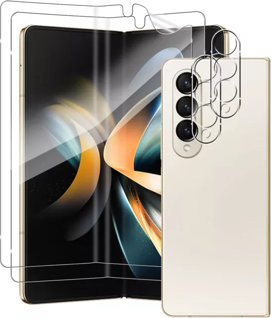 2X Panzerfolie ( Display + Kamera ) für Samsung Galaxy Z Fold 4 5G Glasfolie TPU