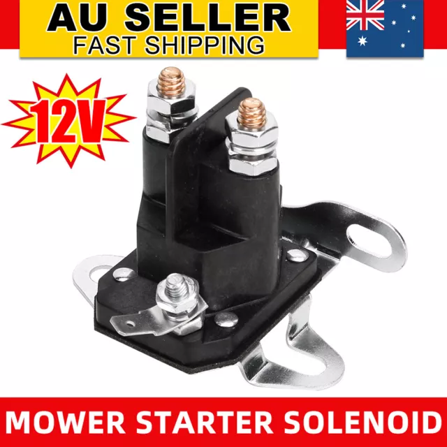 3 Pin Starter Solenoid Relay Switch for BRIGGS STRATTON ARIENS Lawn Mower 12V AU