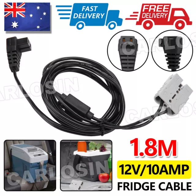 Power Cord Lead 12V Fridge Cable to Anderson Style Plug to Fit Waeco & Kings