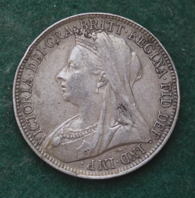 Great Britain Queen Victoria Florin 1901 Silver Coin