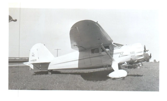 Stinson Reliant Gullwing Airplane Aircraft Vintage Photograph 5x3.5" NC49681