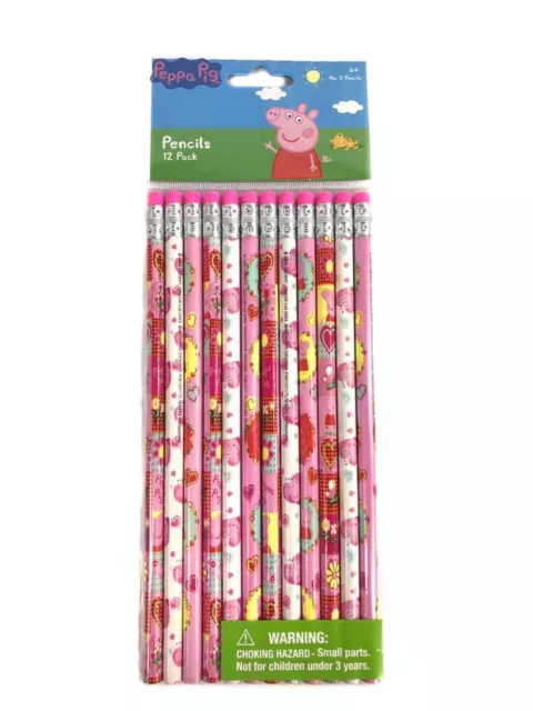 Peppa Pig 12x Pencils School stationary Supplies party favors gift