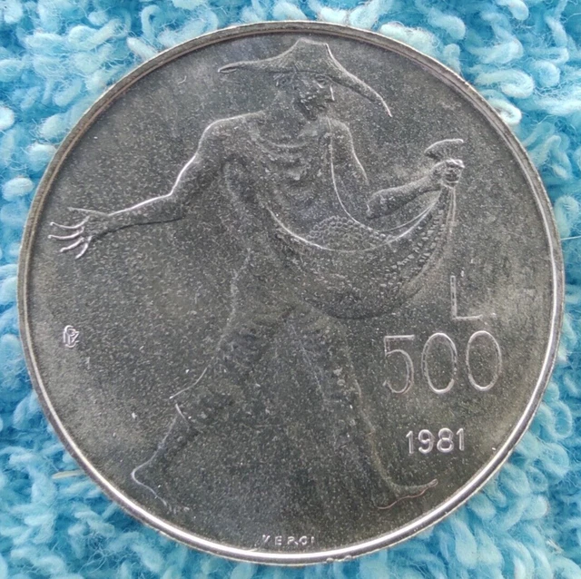 SAN MARINO 500 lire 1981 KM#125 ARGENTO 0.835-11 gr. (SC)