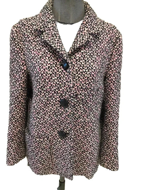 Veste Mi-saison Sonia Rykiel Taille M/38 En Coton Marron - Parfait état Occasion - Coupe Courte Boutonnée