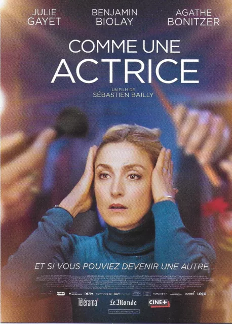 Carte Postale Cinema, Film "Comme Une Actrice", Julie Gayet, Carte Vierge