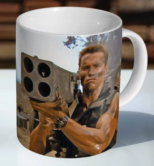 Arnold Schwarzenegger Commando Szene rl Keramik Kaffeetasse - Tasse