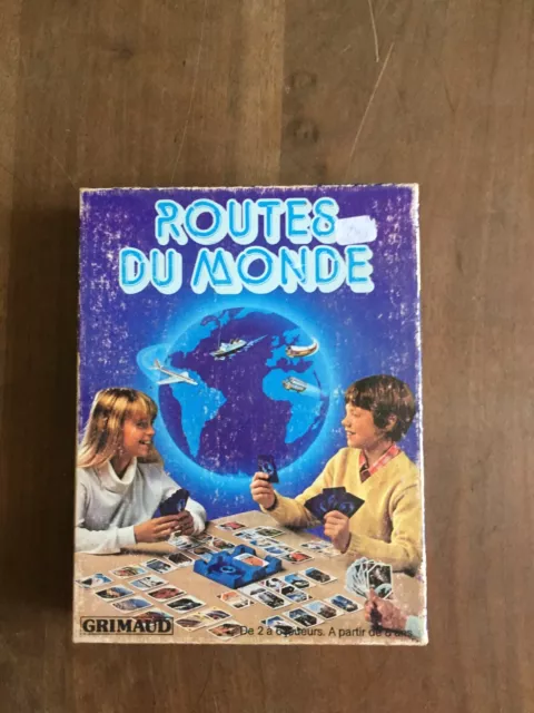 JEU DE SOCIETE ROUTE DU MONDE grimaud complet 110 cartes