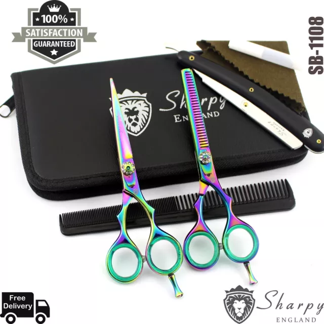 Professionnel Coiffure Coupe de Cheveux Barbier Ciseaux 14cm Kit Set