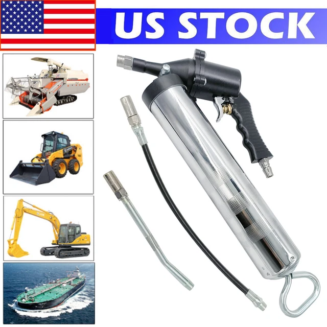 AIROPERATED GREASE GUN, Continuous Flow, Fully Automatic One Hand