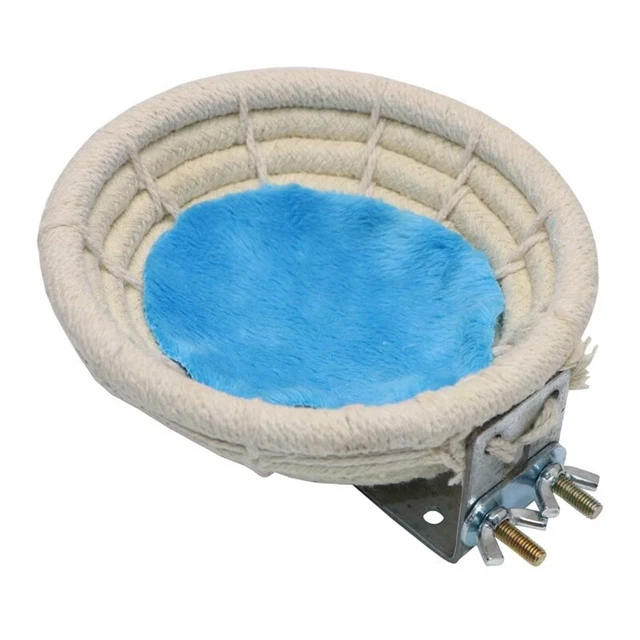 Cama nido de cría hecha a mano algodón tejido cáñamo cuerda eclosión sombrero cueva J4K4