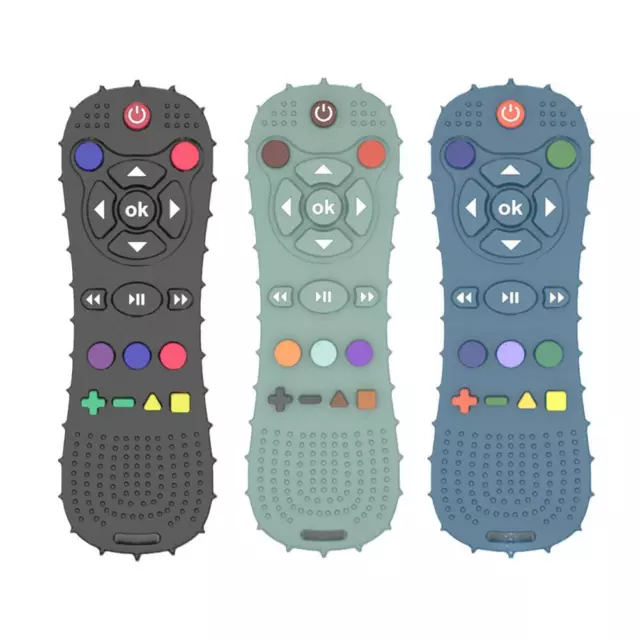 Baby Teething Toy TV Remote Control Shape Chew Toys Teether Silicone SootheToy~