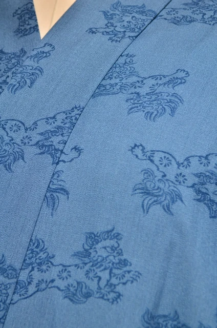 Mens Hitoe Naga- Juban Underwear Kimono Japanese vintage Jyuban 136cm /982 6