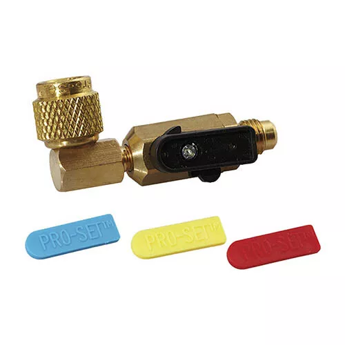 CPS Products BV45 Pro-Set Premium Ball Valve, 1/4 in. SAE, 45° Female