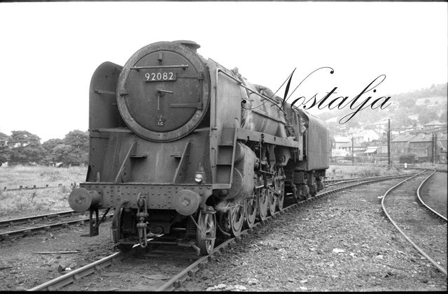 9f Riddles RAILWAY NEGATIVE WELLINGBOROUGH'S Riddles 9F loco 92082 Rowsley Summer ...