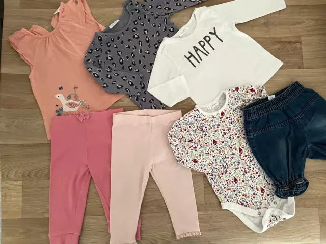 Baby Girl 6-9 months NEXT Bundle Leggings Tops Shorts Bodysuit