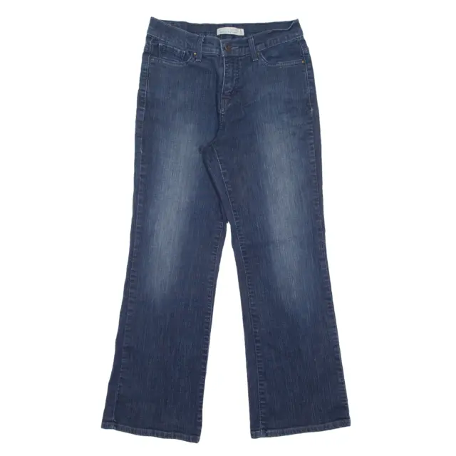 Jeans LEVI'S 512 impreziositi blu denim slim da donna bootcut W30 L27