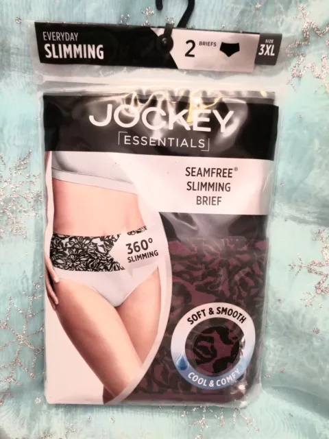 Jockey Life Collection Slimming Seamfree 2-Pack Briefs Pink Black