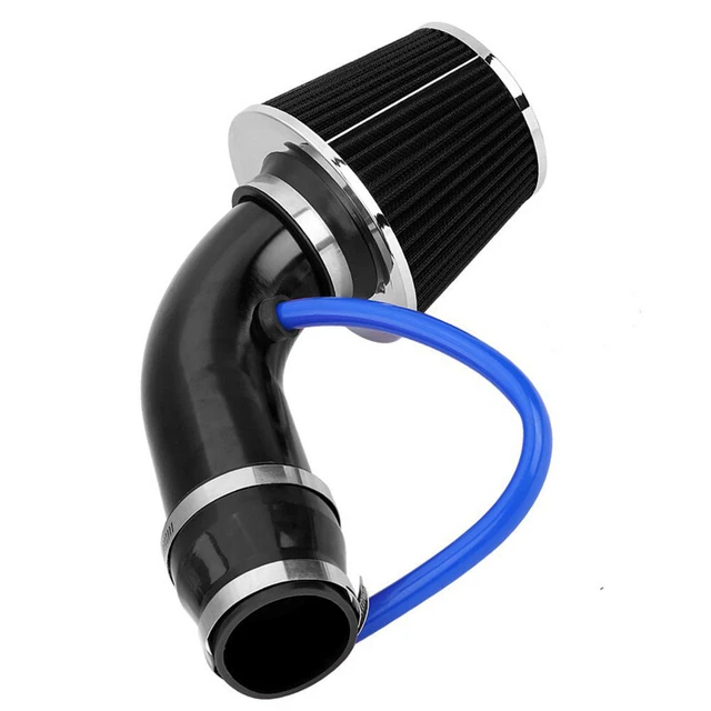 76mm Car Cold Air Intake Filter Induction Pipe Power Flow Hose Kit Joiner Clamp