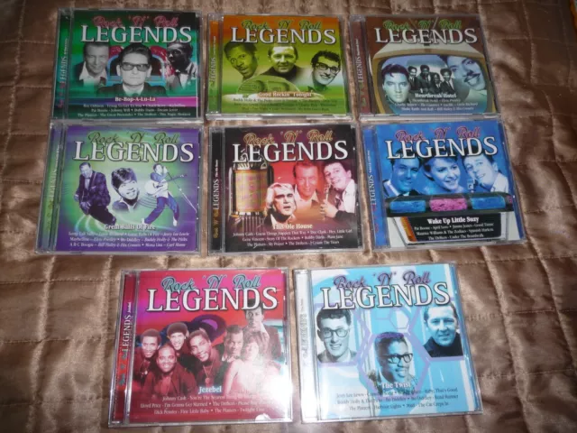 Rock'N Roll Legends -  50s and 60s & 70s music 8xcds