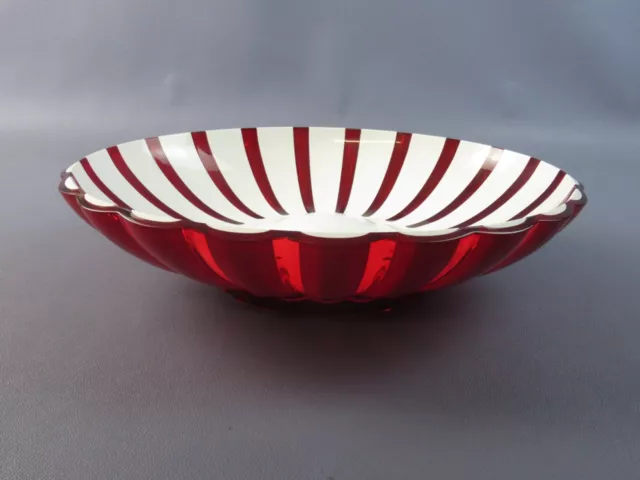 Centros de Mesa Guzzini Grace Frutero Placa Chocolates Rojo E Blanco Vintage