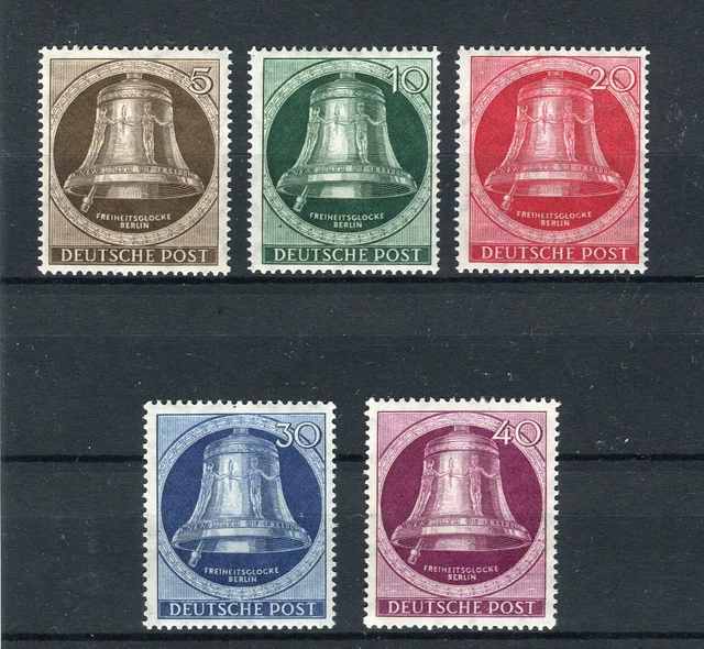 Berlin 75-79 Freiheitsglocke Klöppel Links  Satz postfrisch (9045)