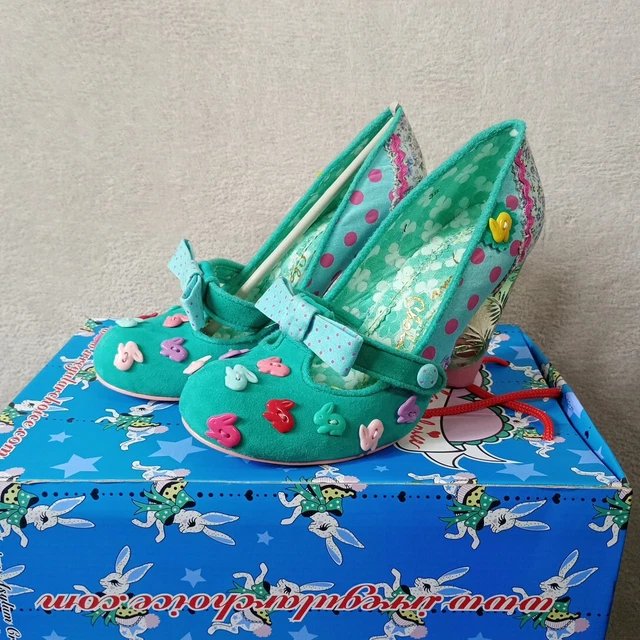 IRREGULAR CHOICE SHOES Im Bossy Bunny Rabbit Green/Turquoise Size 38 UK ...