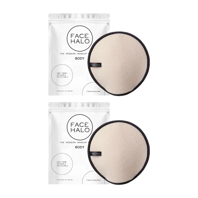 Face Halo Exfoliate and Polish Body Mitt x2
