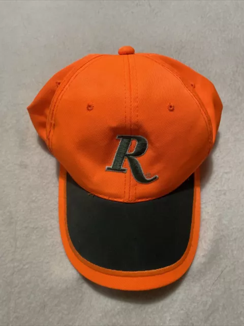 Remington Country Hunting Strap Back Hat Adult Neon Orange/BrownUSA