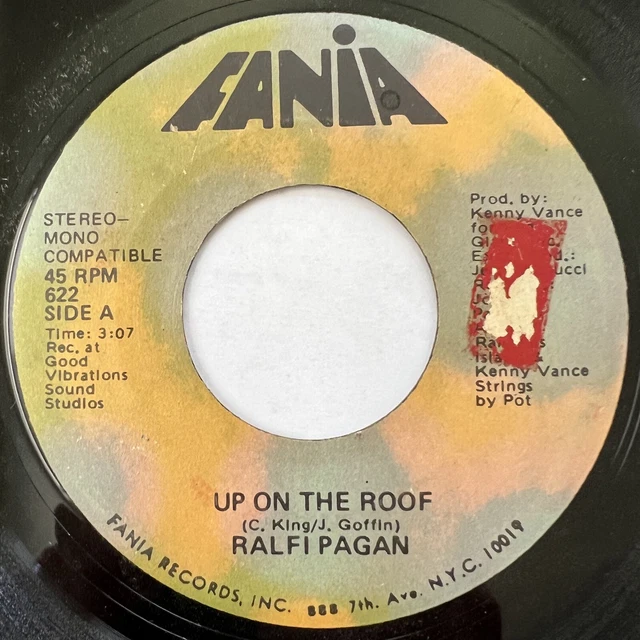 Latin 45 / Ralfi Pagan “Up On The Roof / The Gambler” Fania ~ Soul ~ HEAR Latin 45 / Ralfi Pagan “Up On The Roof / The Gambler” Fania ~ Soul ~ HEAR