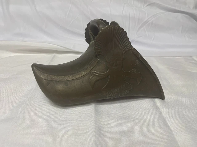 Spanish Conquistador Style Brass Antique Slipper Horse Stirrup