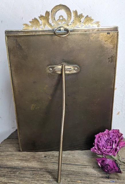 Nice French Antique Brass / Bronze Picture Frame Louis Xv Style 3