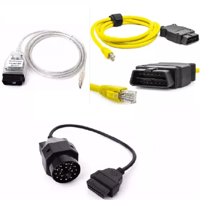 DIAGNOSEGERÄT K+ D-CAN INTERFACE USB OBD EOBD Scanner für BMW Ediabas Inpa