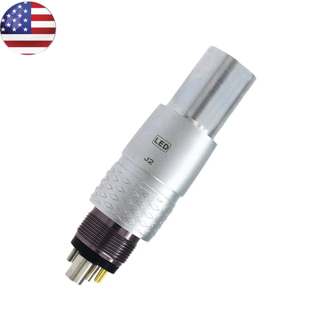 COXO Dental Handpiece Coupling Fits NSK PTL-CL LED 6 Pin Fiber Optic Coupler