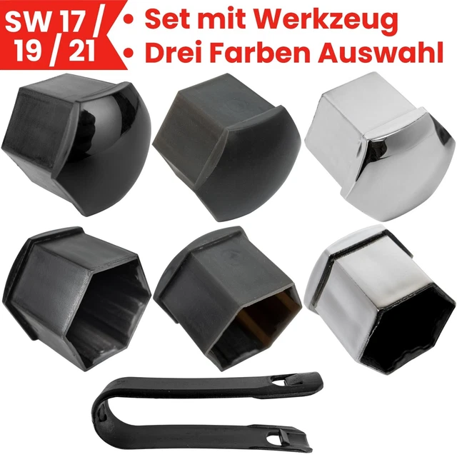 Taesayl 20pcs 19mm Auto Radmutter T5 T6 Radmuttern Kappen Nabe Schraube Abdeckung Schutzkappen Radmutter Schraube Kopfabdeckung Taesayl 20pcs 19mm Auto Radmutter T5 T6 Radmuttern Kappen Nabe Schraube Abdeckung Schutzkappen Radmutter Schraube Kopfabdeckung
