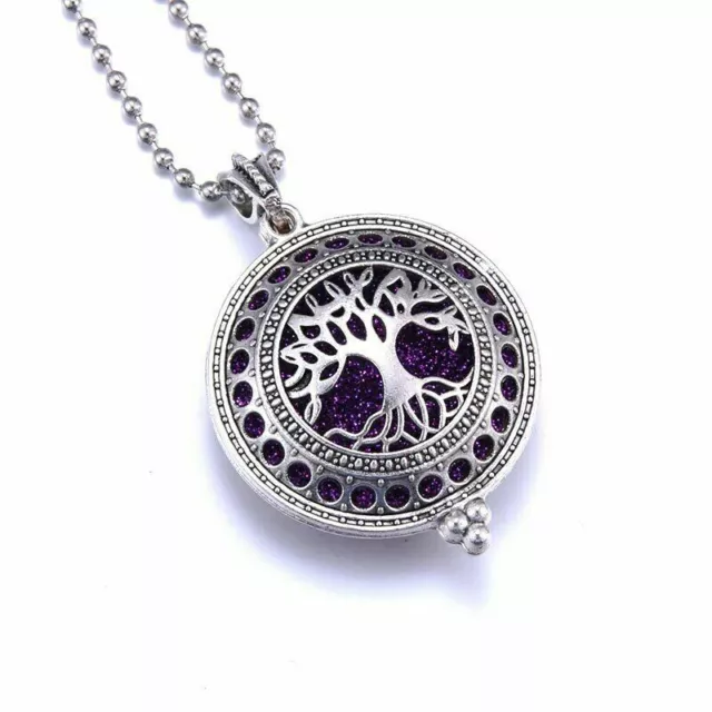 925 Sterling Silver Tree of Life Charm New Women Fashion Locket Pendant Necklace