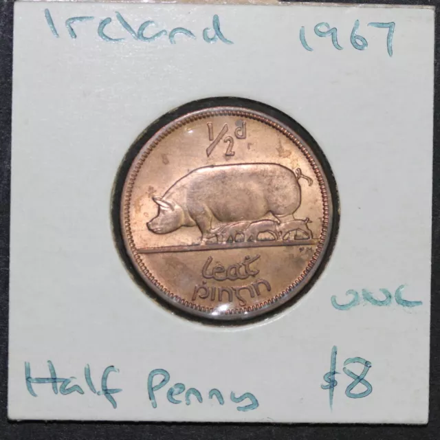 Ireland Half Penny 1967 UNC (SC2/46)