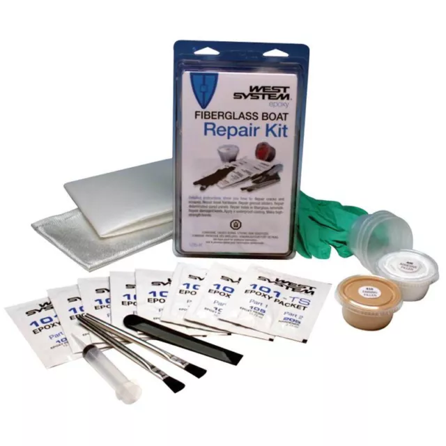 Epoxy Fiberglass Repair Kit West System 105K Hull Transom Stringer Blister Boat
