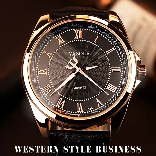 Montre bracelet cuir marron pour homme