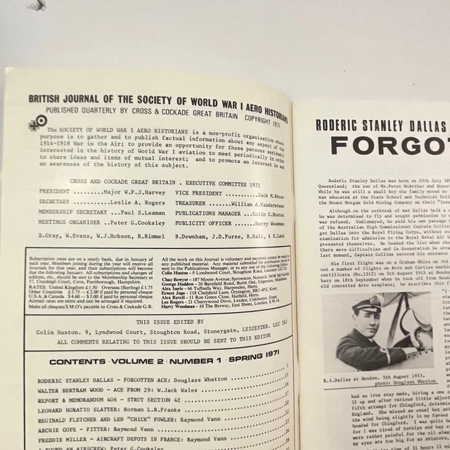 CROSS & COCKADE GREAT BRITAIN JOURNAL 1971 Vol 2 complete quarterly