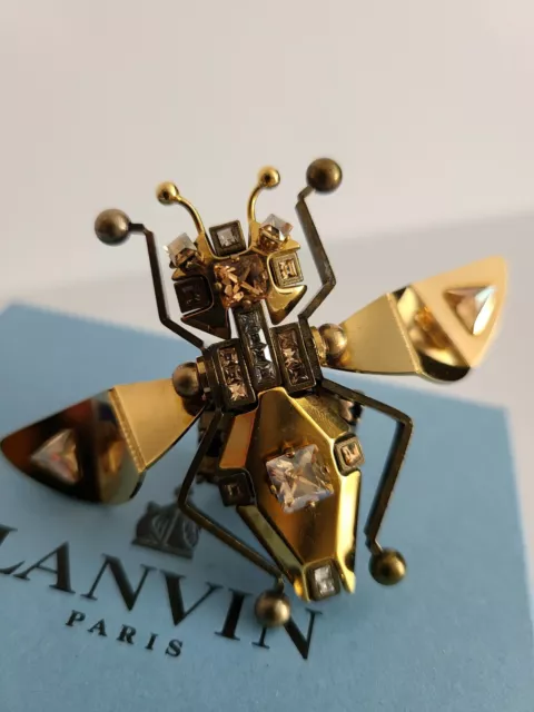 **Lanvin** Crystal Luisa Bug/ Insect/ Fly Ring(Belt,Dress,bracelet,Brooch)