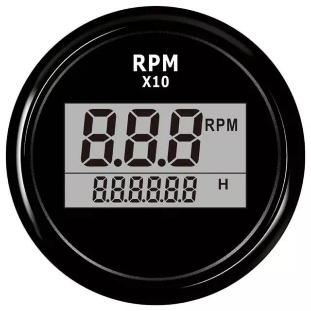 5X(Boat LED Digital Tachometer Engine Hour Meter Marine Outboard RV RPM6975