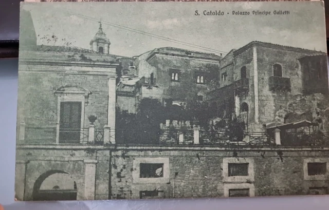 Cartolina S. Cataldo - Palazzo Principe Galletti Fp / Vg