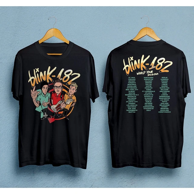 TSHIRT BLINK 182 Band World Tour 20232024, chemise cadeau fan fan