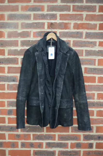 All saints dayton deals leather blazer