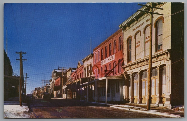 Virginia City NV Street Scene Washoe City Nevada Chrome Postcard