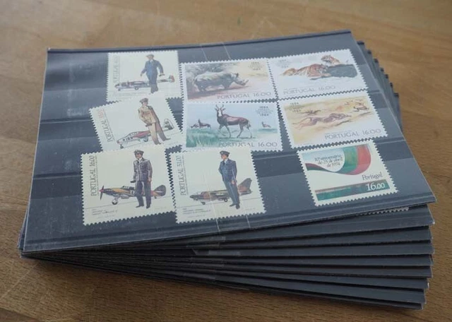 1984 Portugal; 10 komplette Jahrgänge ohne Bl. 45, postfrisch/MNH, ME 730,-